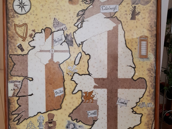 Karte von Großbritannien und Irland