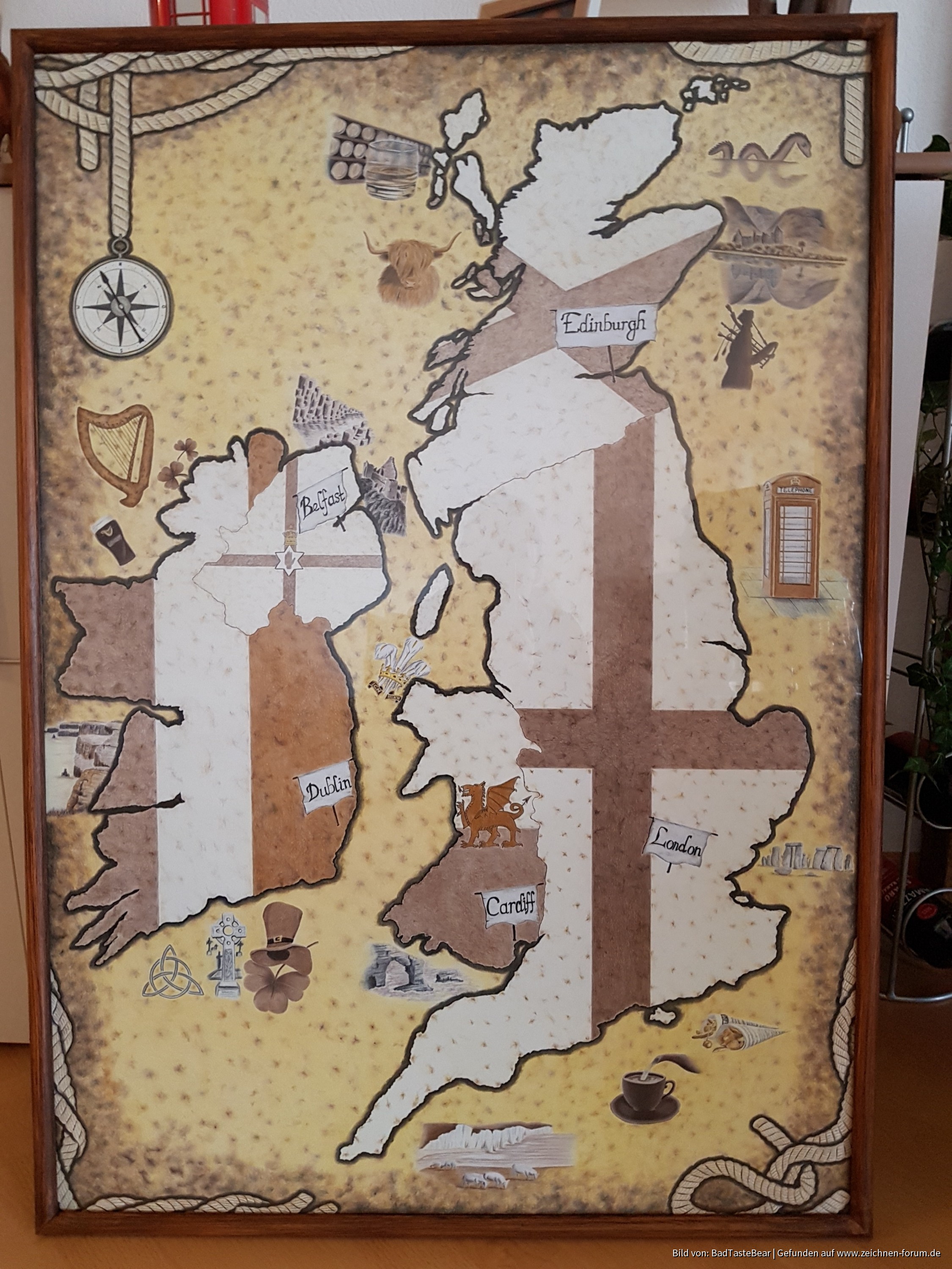 Karte von Großbritannien und Irland - Zeichnen Forum