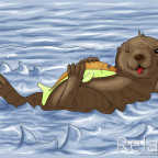 Frecher Otter
